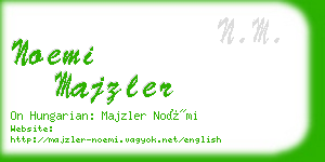 noemi majzler business card